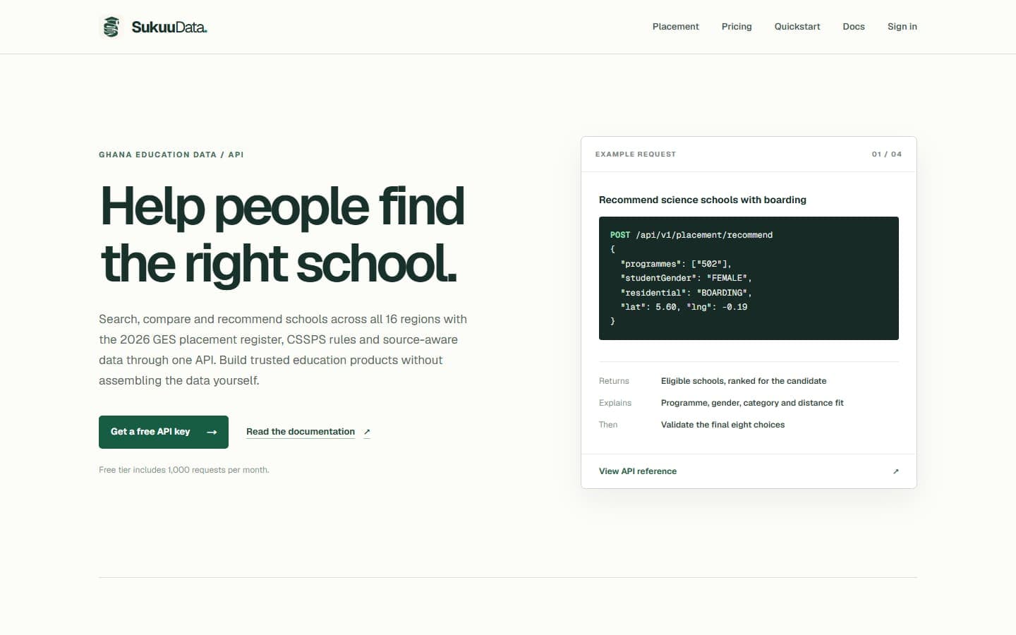 SukuuData website