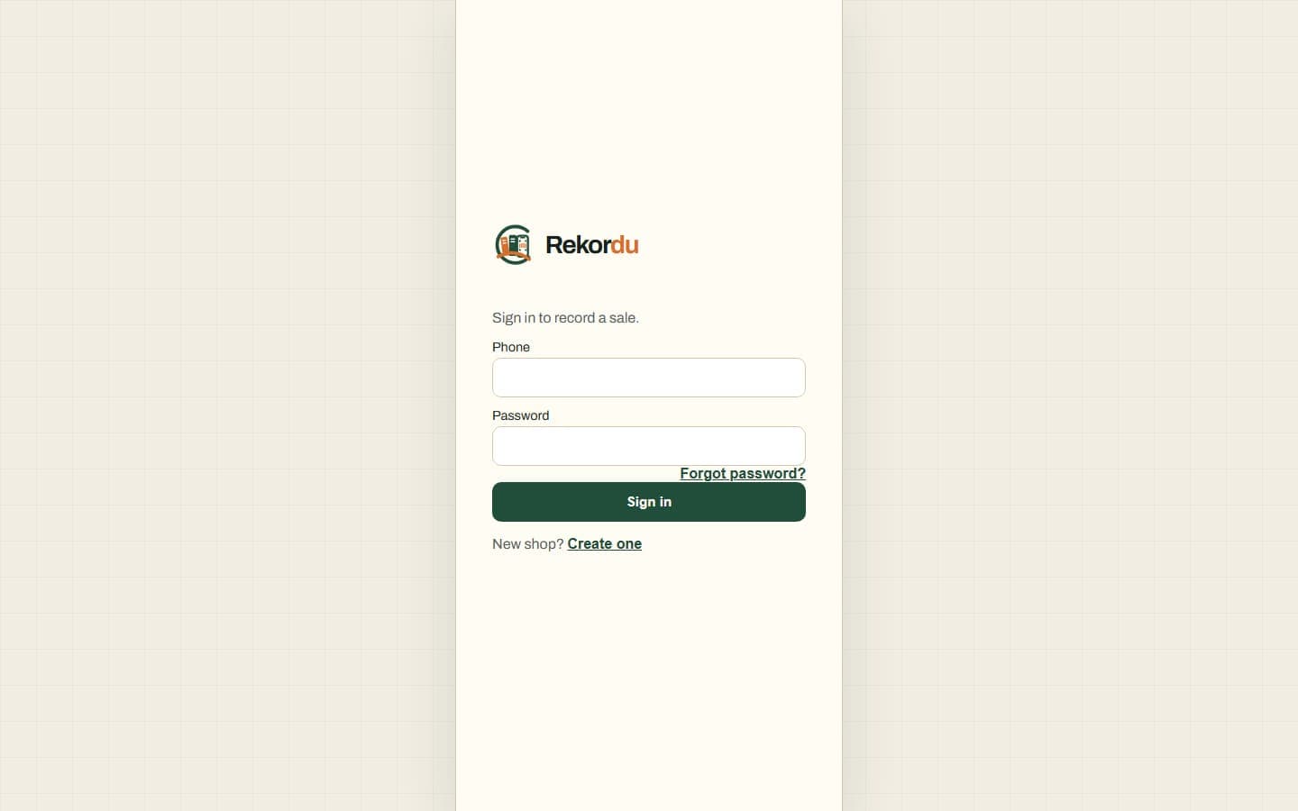Rekordu website